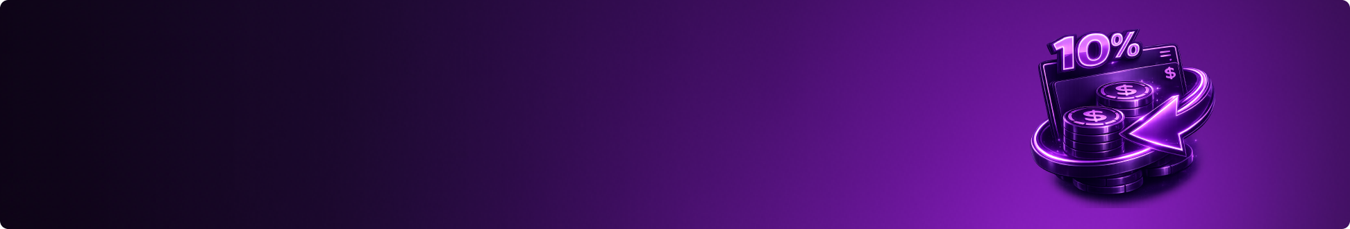 10% Cashback — Real Money Back on Your Losses